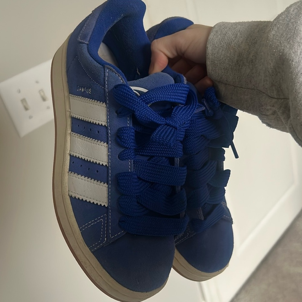 blue adidas campus size 8.5 barely worn